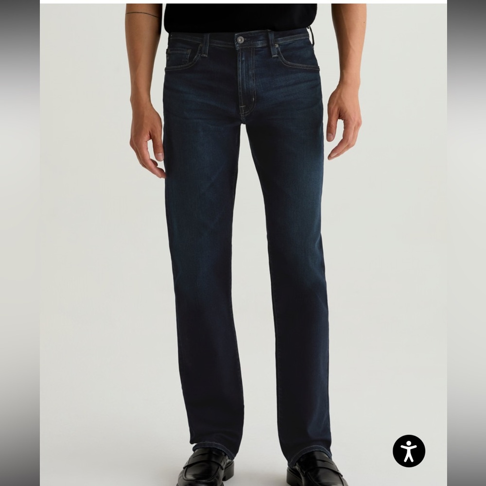 AG Adriano Goldschmied Men's Indigo Protege Straight Jeans